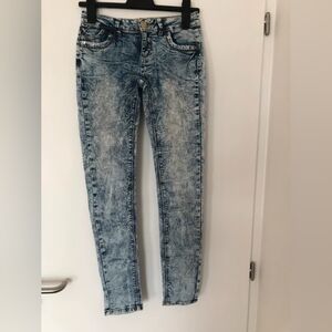 Women's Blue Acid Wash Jeans
